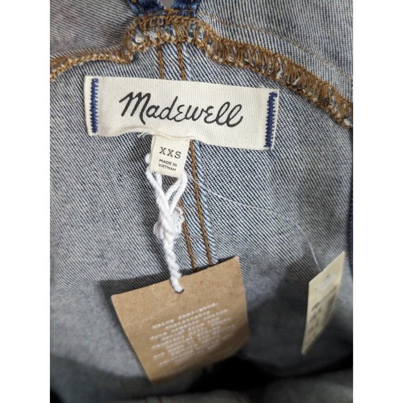 Madewell Skinny Overalls: Eco Edition Denim Jeans Size XXS Raw Hem - Picture 8 of 12